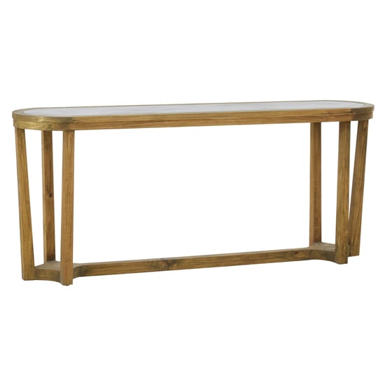 Photo of Mardeka wooden console table in natural