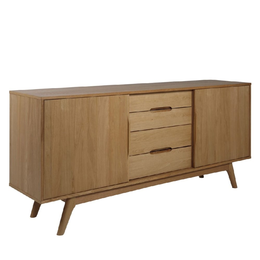 marietta wooden sideboard with 2 doors 4 drawers in oak