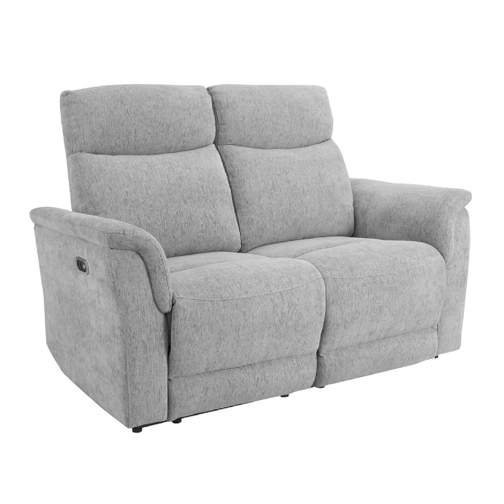 Product photograph of Marinette Fabric 2 Seater Electric Recliner Sofa In Grey from Furniture in Fashion