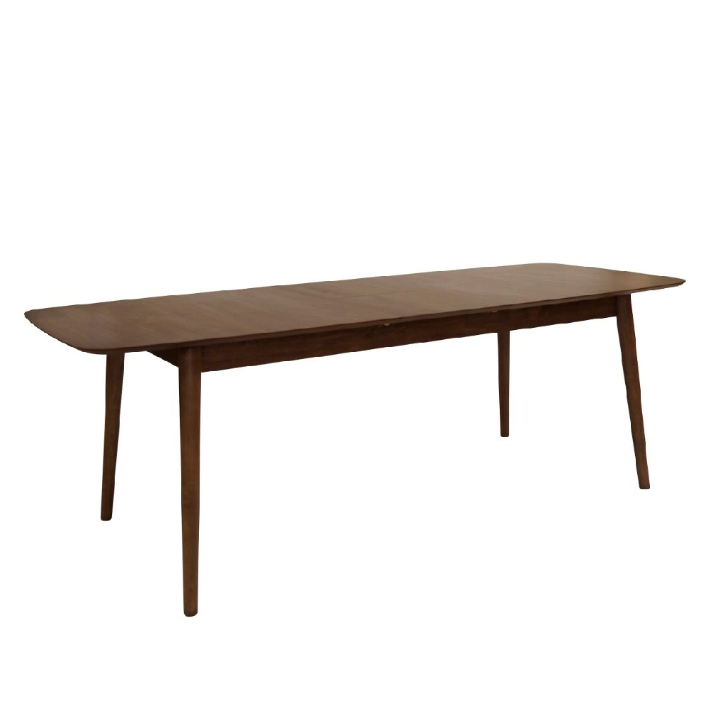 marshfield wooden rectangular extending dining table in walnut