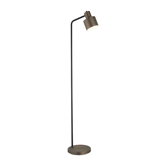 Photo of Mayfield task floor lamp in dark bronze and matt black
