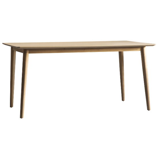 Melino Rectangular Wooden Dining Table In Mat Lacquer | Furniture in ...