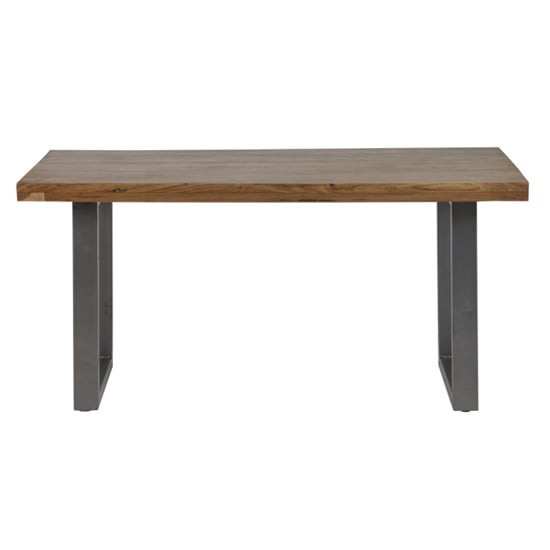 Photo of Metapoly industrial wooden dining table in acacia