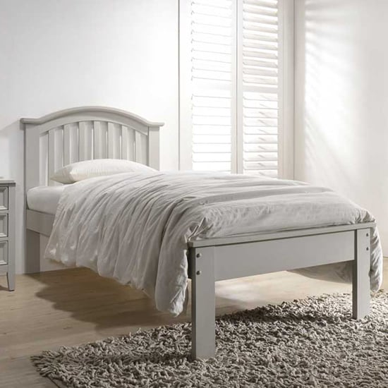 Mala Curved Wooden Single Bed In Clay | Furniture in Fashion