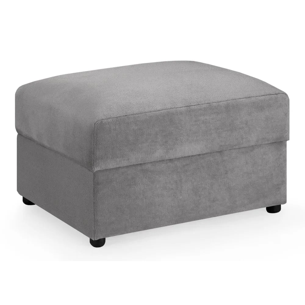 Read more about Millburn velvet foot stool in grey