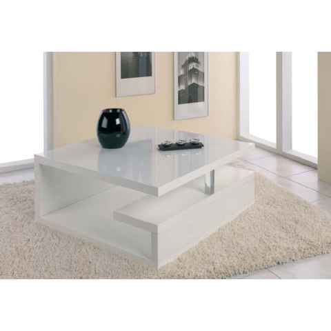 Product photograph of Geno High Gloss Coffee Table In White from Furniture in Fashion