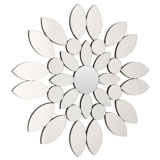 Read more about Moketa blossom wall mirror in silver