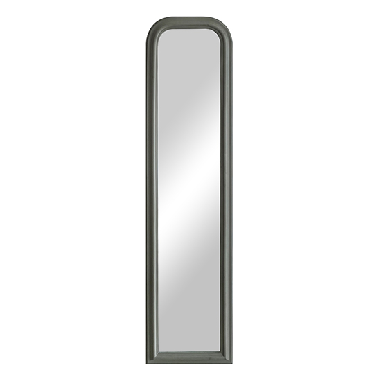 Product photograph of Moncton Arched Leaner Bedroom Mirror In Grey from Furniture in Fashion