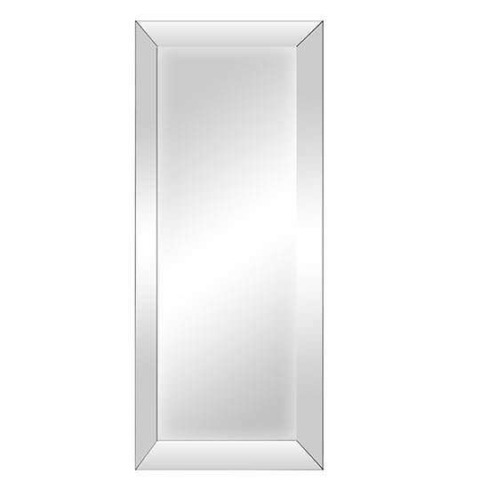 Product photograph of Moncton Large Bevelled Glass Bedroom Mirror In Grey Wash from Furniture in Fashion