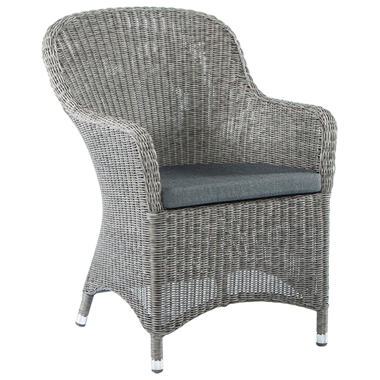 Read more about Monx outdoor dining armchair in charcoal grey