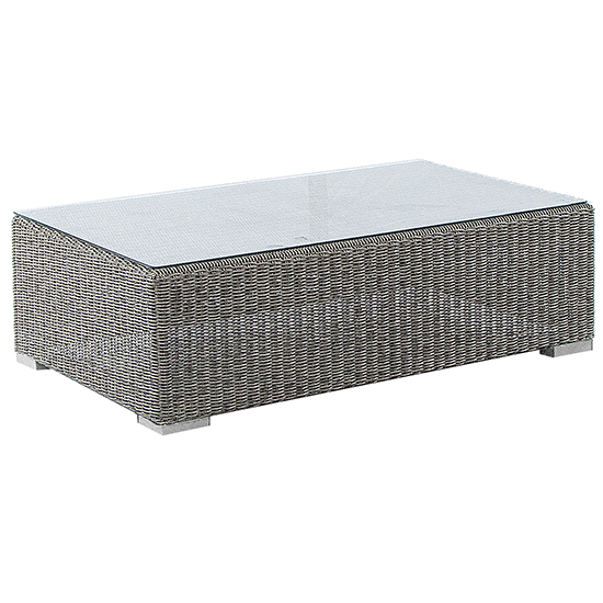 Read more about Monx outdoor glass top coffee table in mid grey