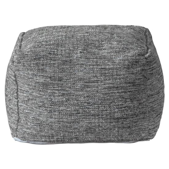 Product photograph of Morando Square Fabric Pouffe In Grey from Furniture in Fashion