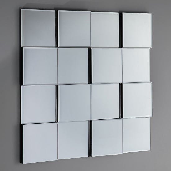 Read more about Motion square wall bedroom mirror in silver