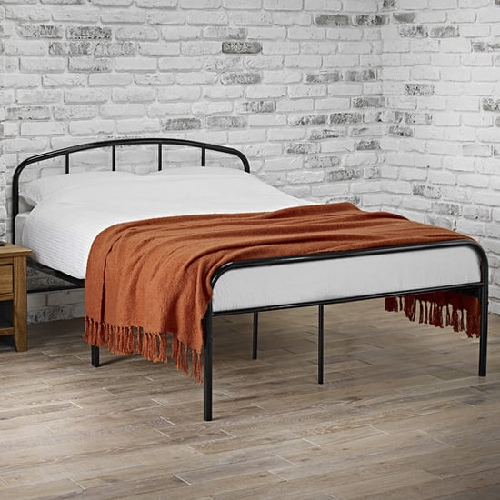 Product photograph of Multan Metal Double Bed In Black from Furniture in Fashion