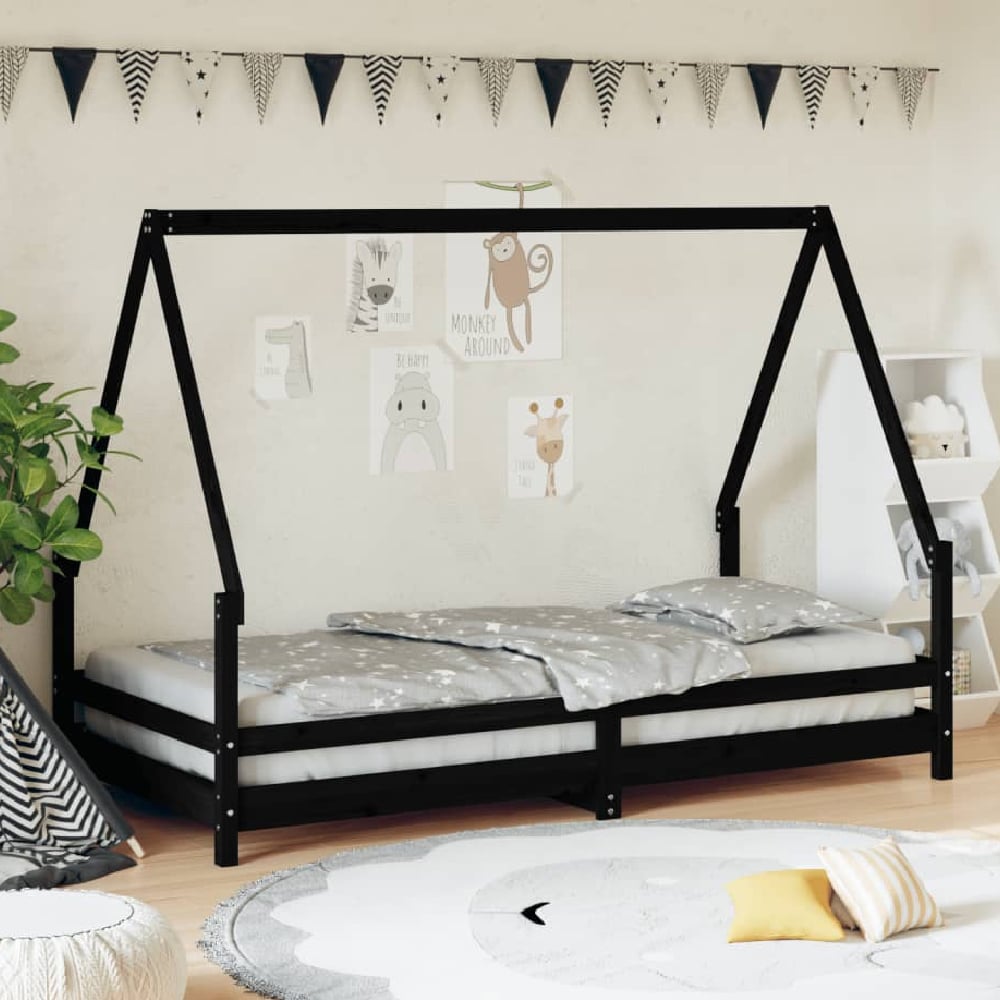 Read more about Narva 90x190cm wooden children daybed in black