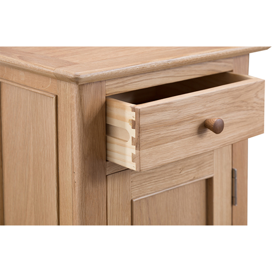 Nassau Small Wooden Storage Cabinet In Natural Oak | FiF