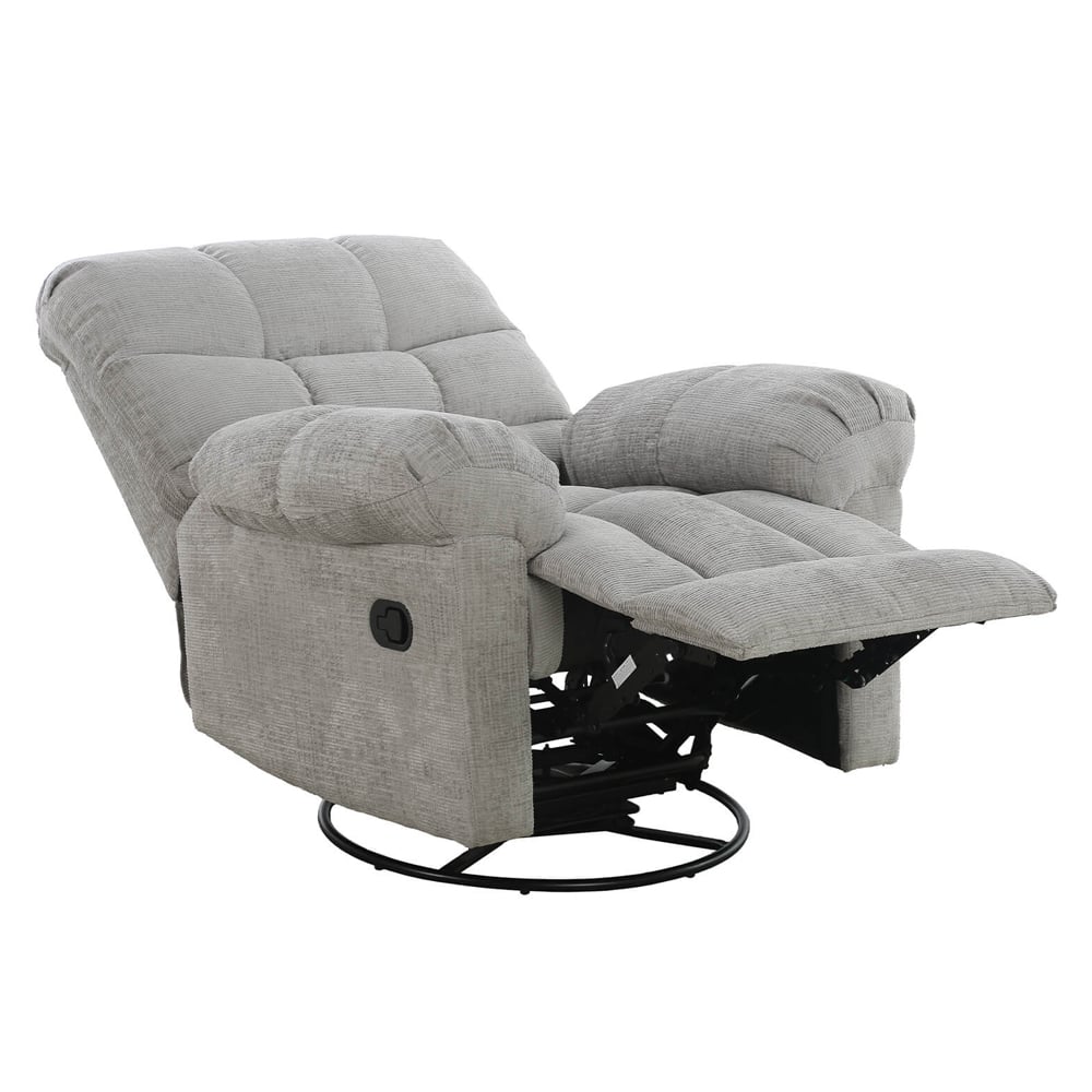 Read more about Nelson glider swivel fabric recliner chair in grey