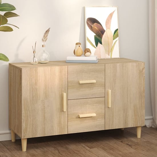 Read more about Neola wooden sideboard with 2 doors 2 drawers in sonoma oak