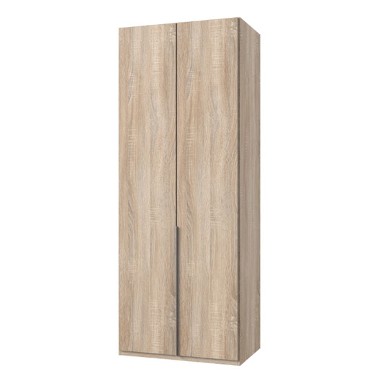Read more about New york tall wooden wardrobe in oak 2 doors