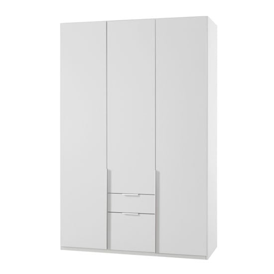 Photo of New york wooden 3 doors wardrobe in white