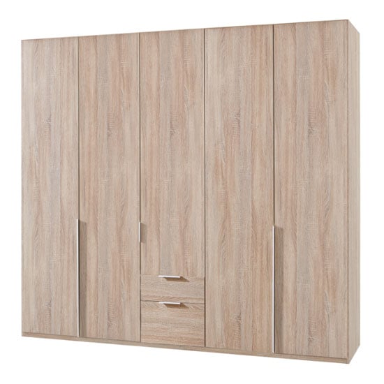 Read more about New york wooden 5 doors wardrobe in oak