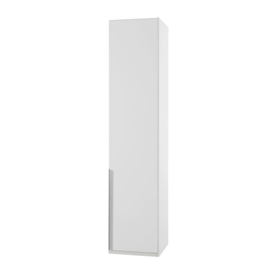 Read more about New york wooden wardrobe in white with 1 door