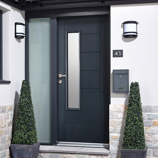 Read more about Newbury grp glazed 1981mm x 838mm external door in grey