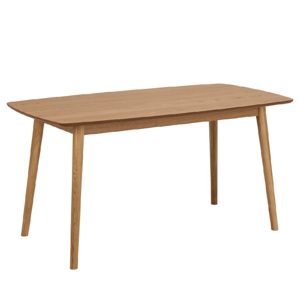 Product photograph of Newhall Wooden Rectangular Dining Table In Oak from Furniture in Fashion