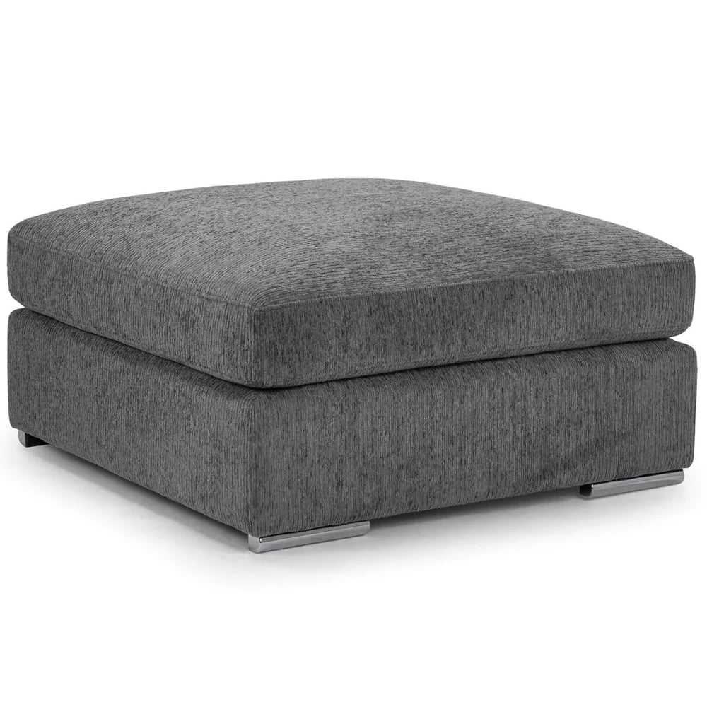 Read more about Newkirk fabric foot stool in grey