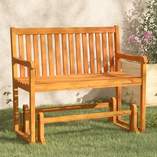 Read more about Nihara wooden swing garden seating bench in natural