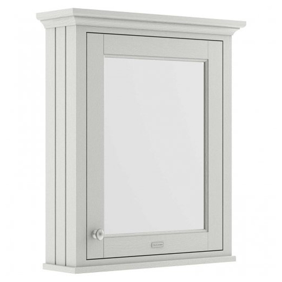 Product photograph of Ocala 65cm Mirrored Cabinet In Timeless Sand With 1 Door from Furniture in Fashion