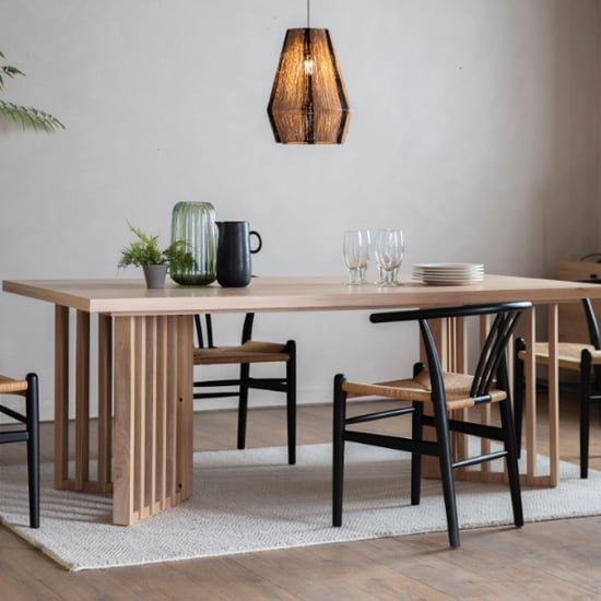 Read more about Okonma rectangular wooden dining table in oak