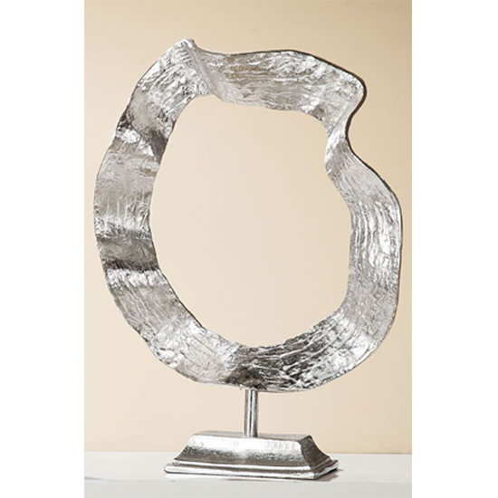 Product photograph of Ola Large Aluminium Sculpture In Silver from Furniture in Fashion