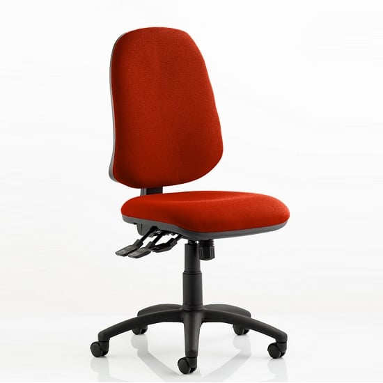 Product photograph of Olson Home Office Chair In Pimento With Castors from Furniture in Fashion