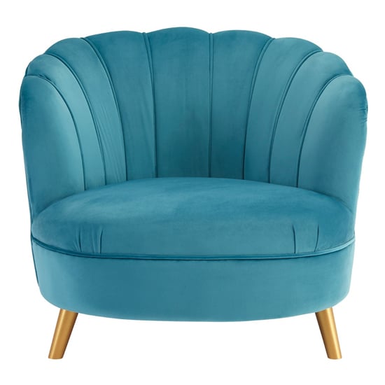 Orlina Blue Velvet Chair With Gold Wooden Legs FiF   Orlina Blue Velvet Chair Gold Wooden Legs 