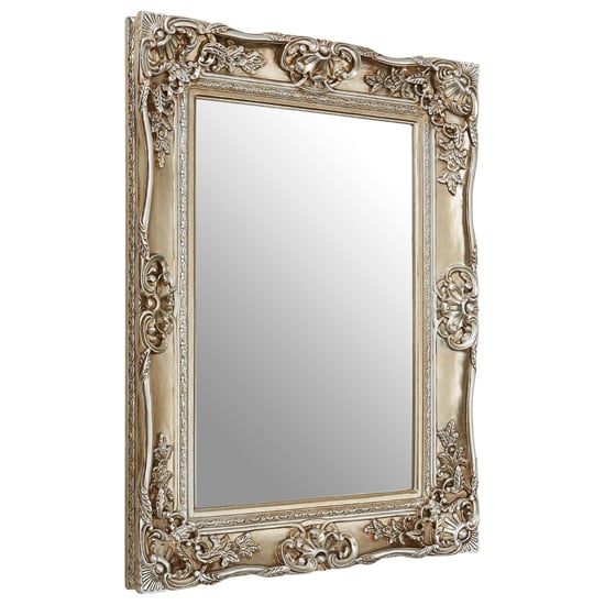 Photo of Ornatis rectangular wall mirror in champagne gold frame