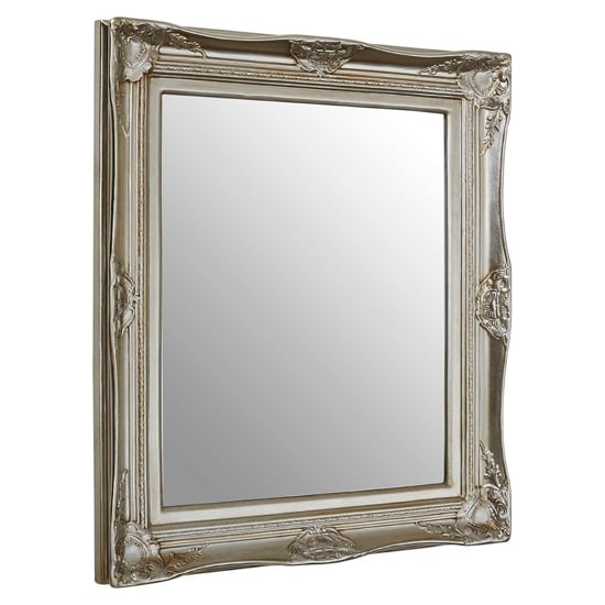 Read more about Ornatis rectangular wall mirror in metallic champagne frame