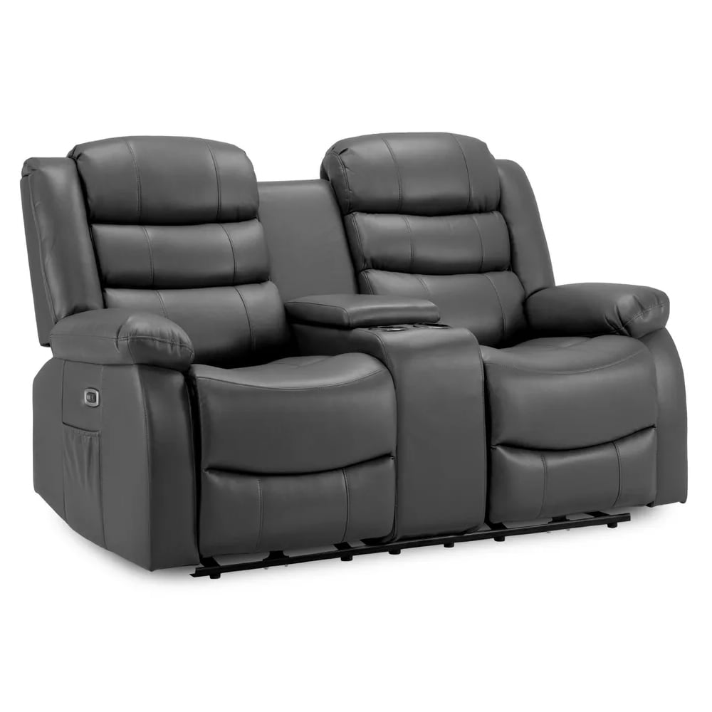 Read more about Ottawa faux leather electric recliner 2 seater sofa in grey