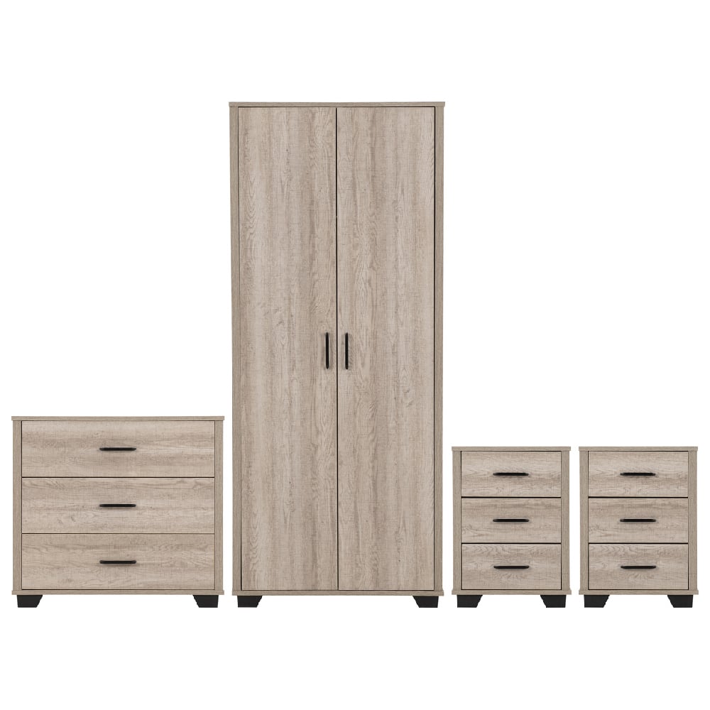 Read more about Oxnard wooden bedroom furniture set with 2 doors in light oak