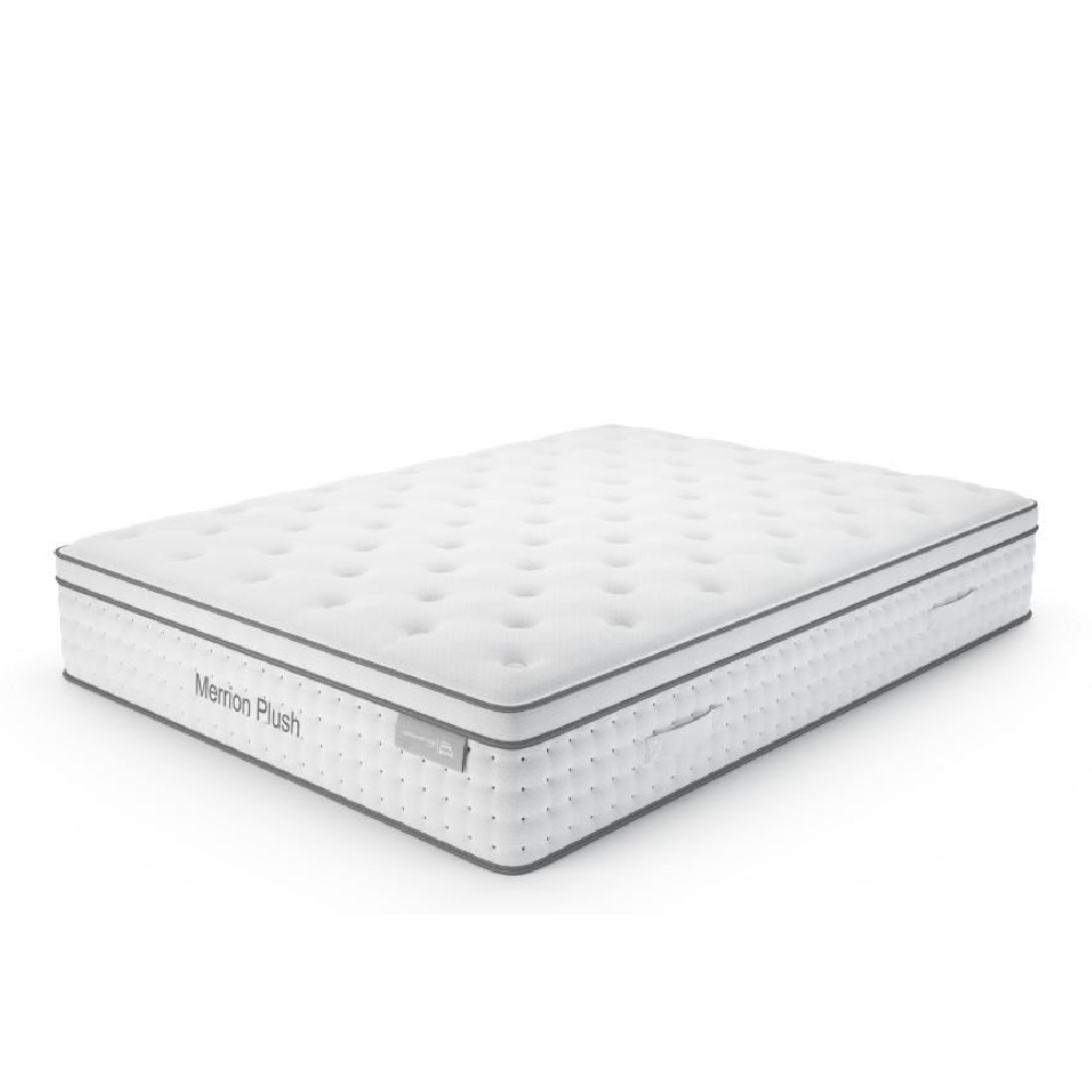 paige fabric double mattress in white