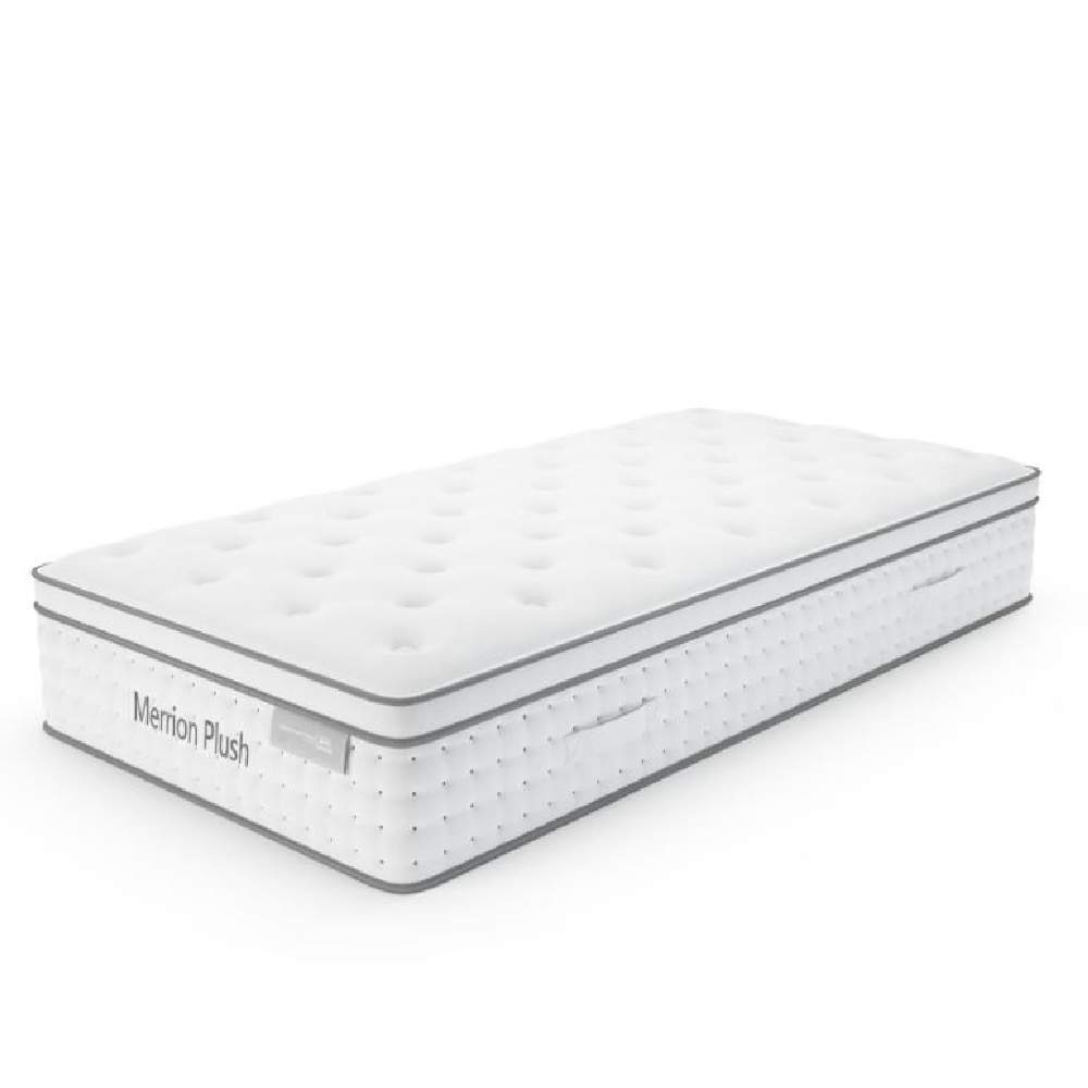 paige fabric single mattress in white