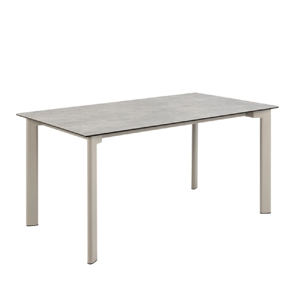 palmdale ceramic dining table rectangular in grey