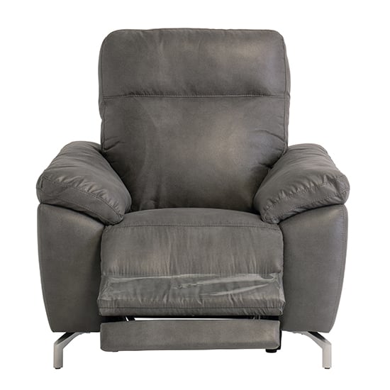 Product photograph of Pansy Fabric Electric Recliner Armchair With Usb In Grey from Furniture in Fashion