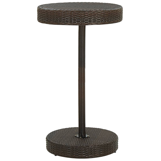 Parry Poly Rattan Garden Bar Table With 2 Stools In Brown | Furniture