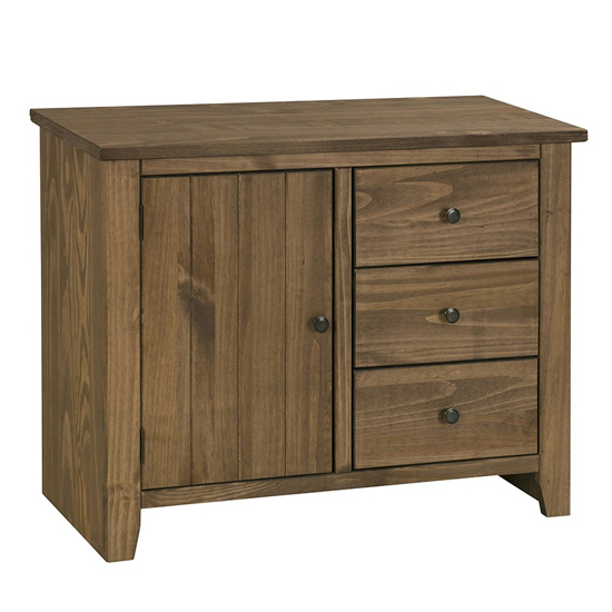 Product photograph of Pascal Small Sideboard In Pine With 1 Door And 3 Drawers from Furniture in Fashion