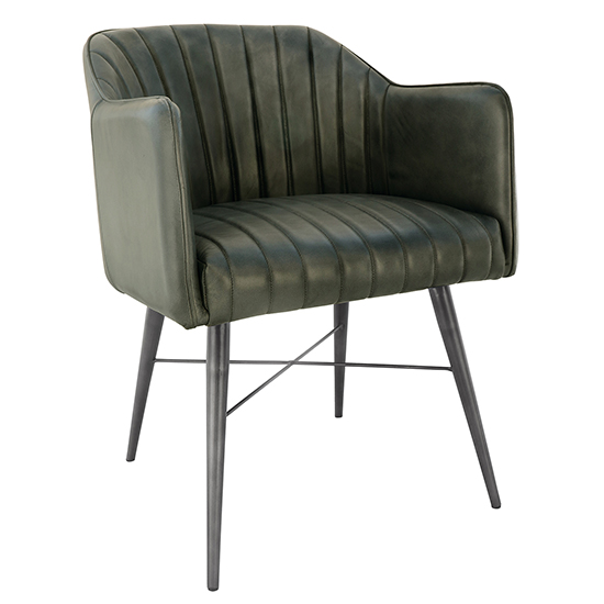 Product photograph of Pathein Faux Leather Armchair Light Grey With Black Legs from Furniture in Fashion