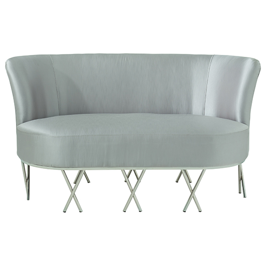 Product photograph of Penelope Velvet Upholstered 2 Seater Sofa In Grey from Furniture in Fashion