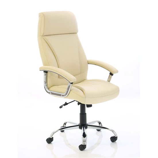 Read more about Penza leather executive office chair in cream