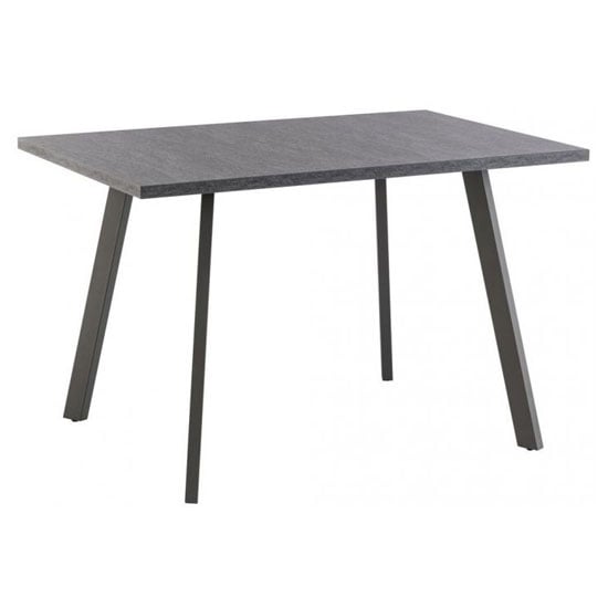 Read more about Paley rectangular wooden dining table in dark grey