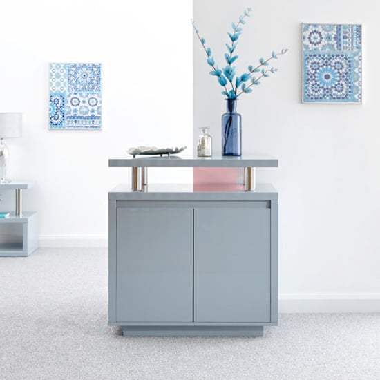 Read more about Powick high gloss led sideboard in grey